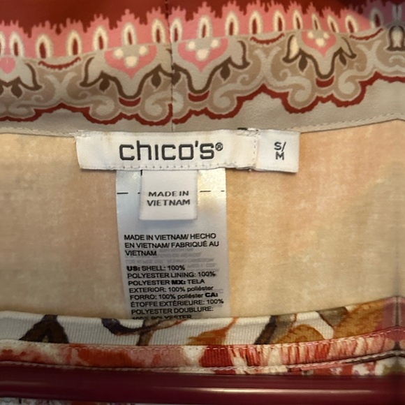 Chico’s Tapestry Print Mid Length Kimono (S/M) and matching Tank (Size 2) - Picture 3 of 5
